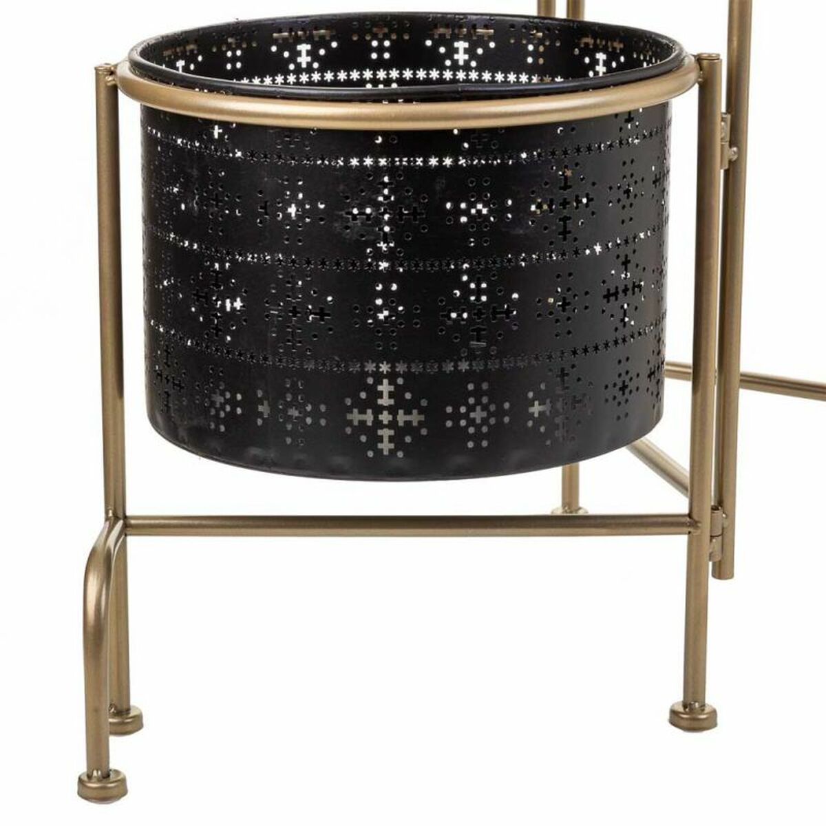 Urtepotte Alexandra House Living Sort Metal Jern